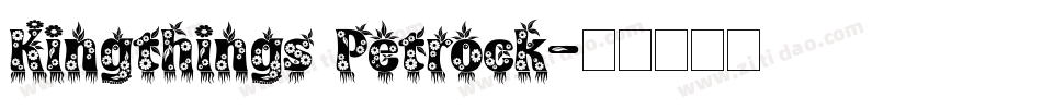Kingthings Petrock字体转换